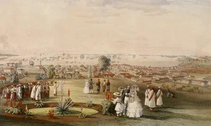 View of Singapore from Fort Canning, 1846